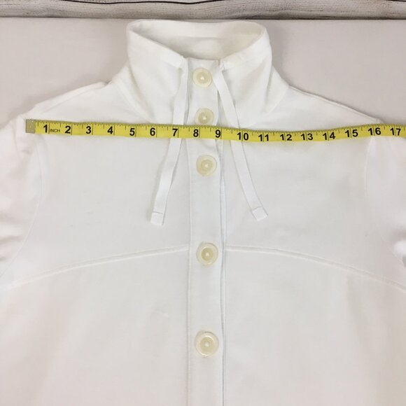 Covington Button Front Soft Cotton Blend Sweatshirt Jacket - Picture 8 of 13